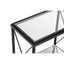 Axis Rectangular Black Finish Side Table.