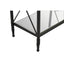 Axis Rectangular Black Finish Side Table.