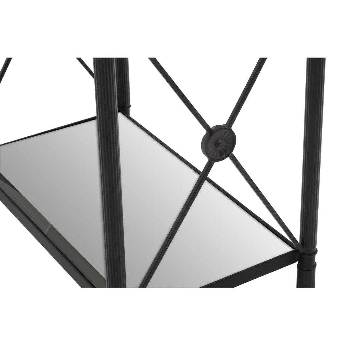 Axis Rectangular Black Finish Side Table.