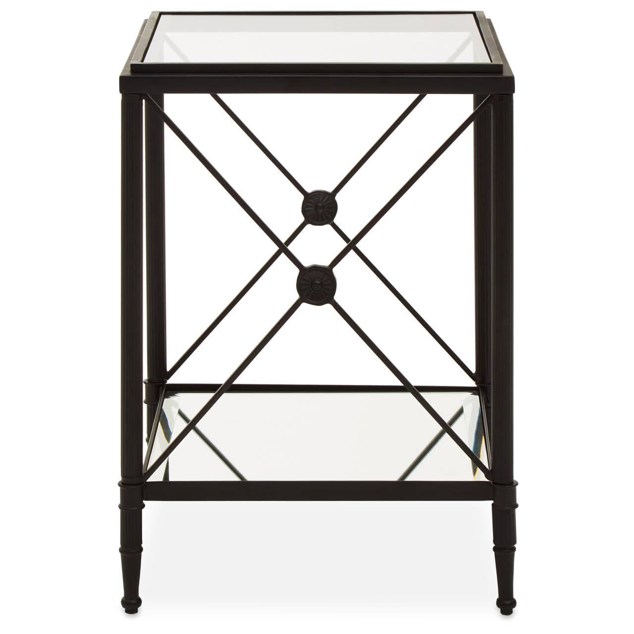 Noosa & Co. Living Axis Square Black Finish Side Table House of Isabella UK