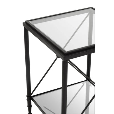 Noosa & Co. Living Axis Square Black Finish Side Table House of Isabella UK