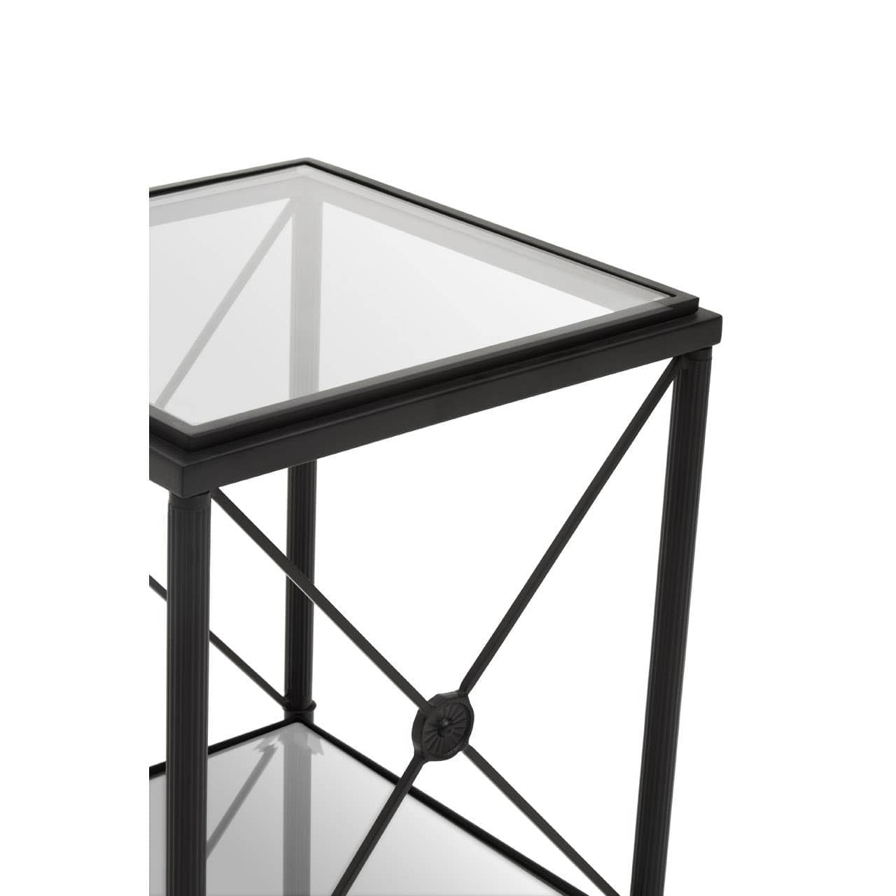 Noosa & Co. Living Axis Square Black Finish Side Table House of Isabella UK