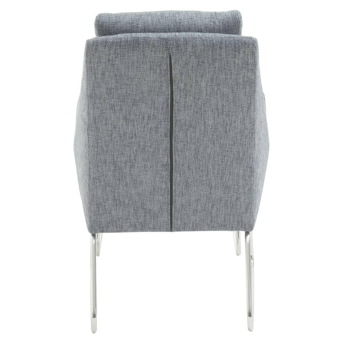 Azalea Grey Fabric Chair And Footstool.