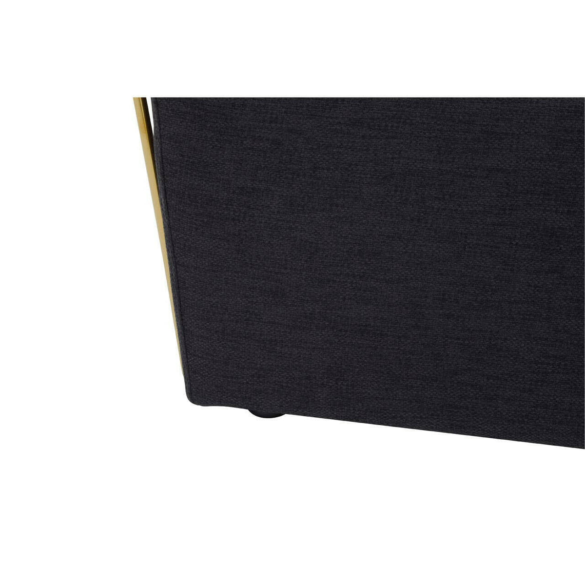 Azalea Two Seat Black Fabric Sofa.