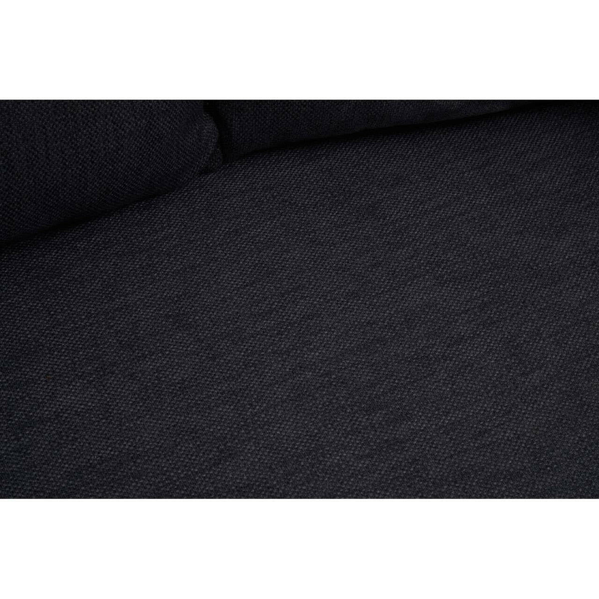 Azalea Two Seat Black Fabric Sofa.