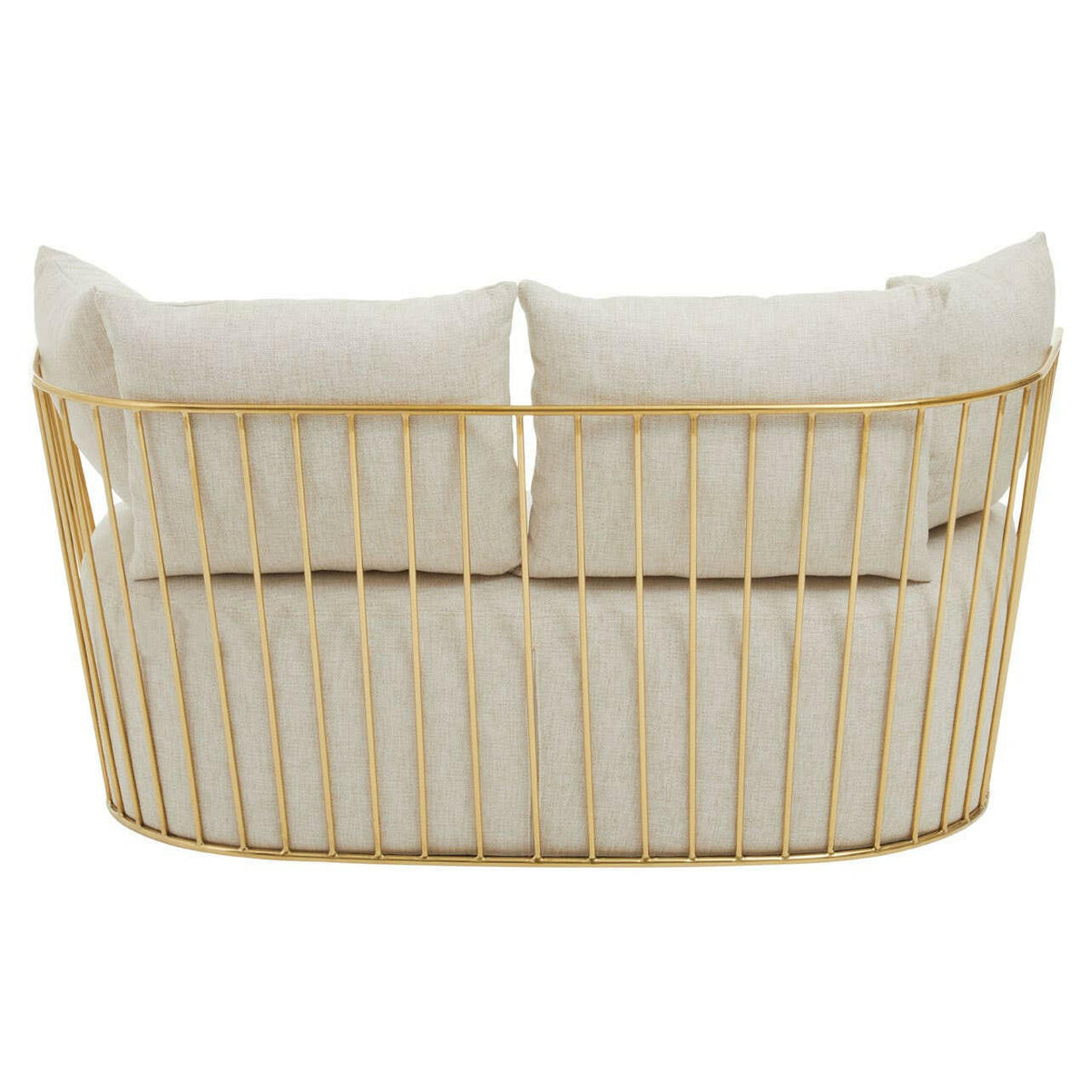 Azalea Two Seat Natural Fabric Sofa.