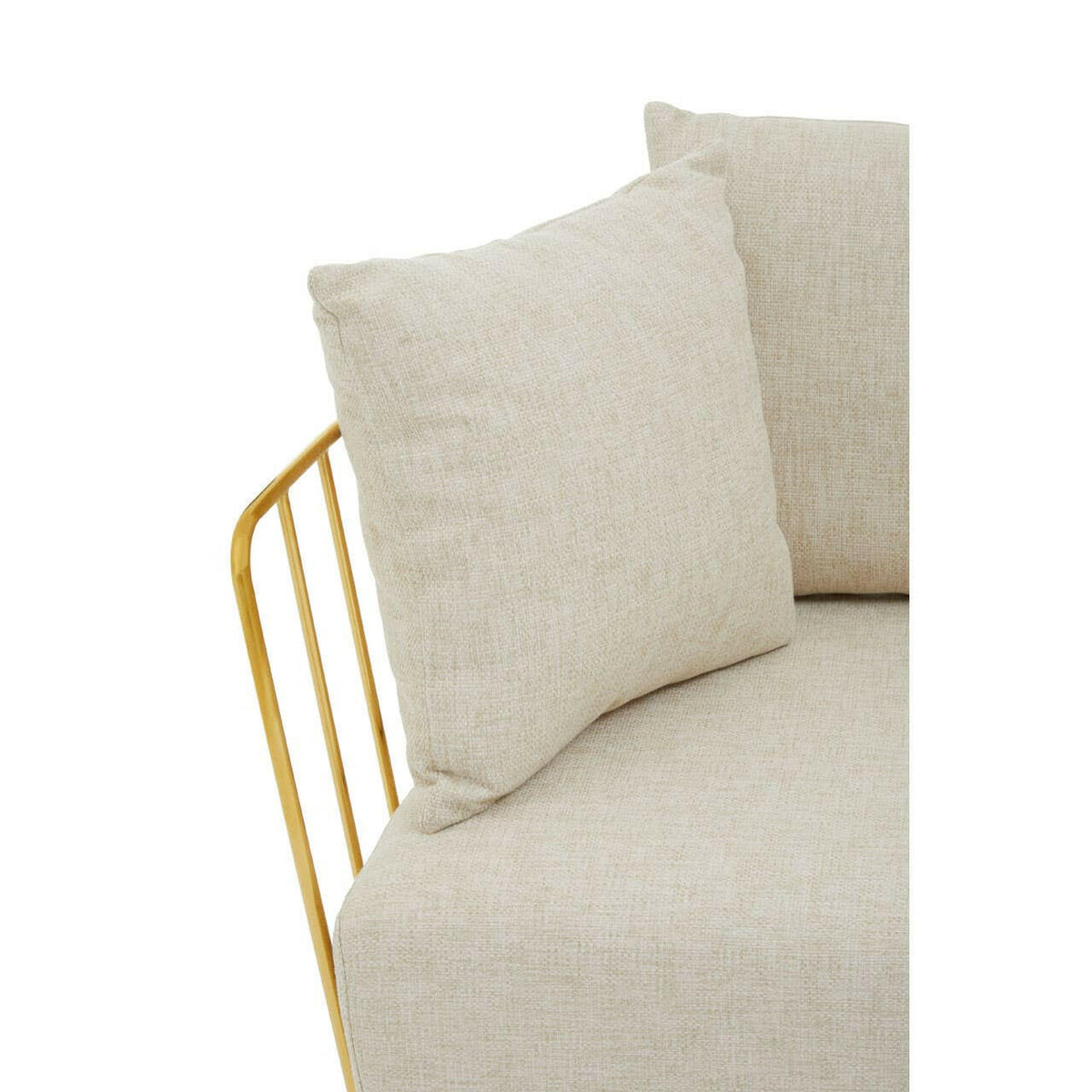 Azalea Two Seat Natural Fabric Sofa.