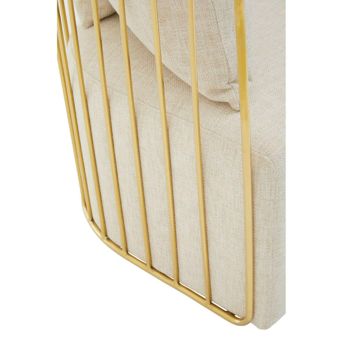 Azalea Two Seat Natural Fabric Sofa.