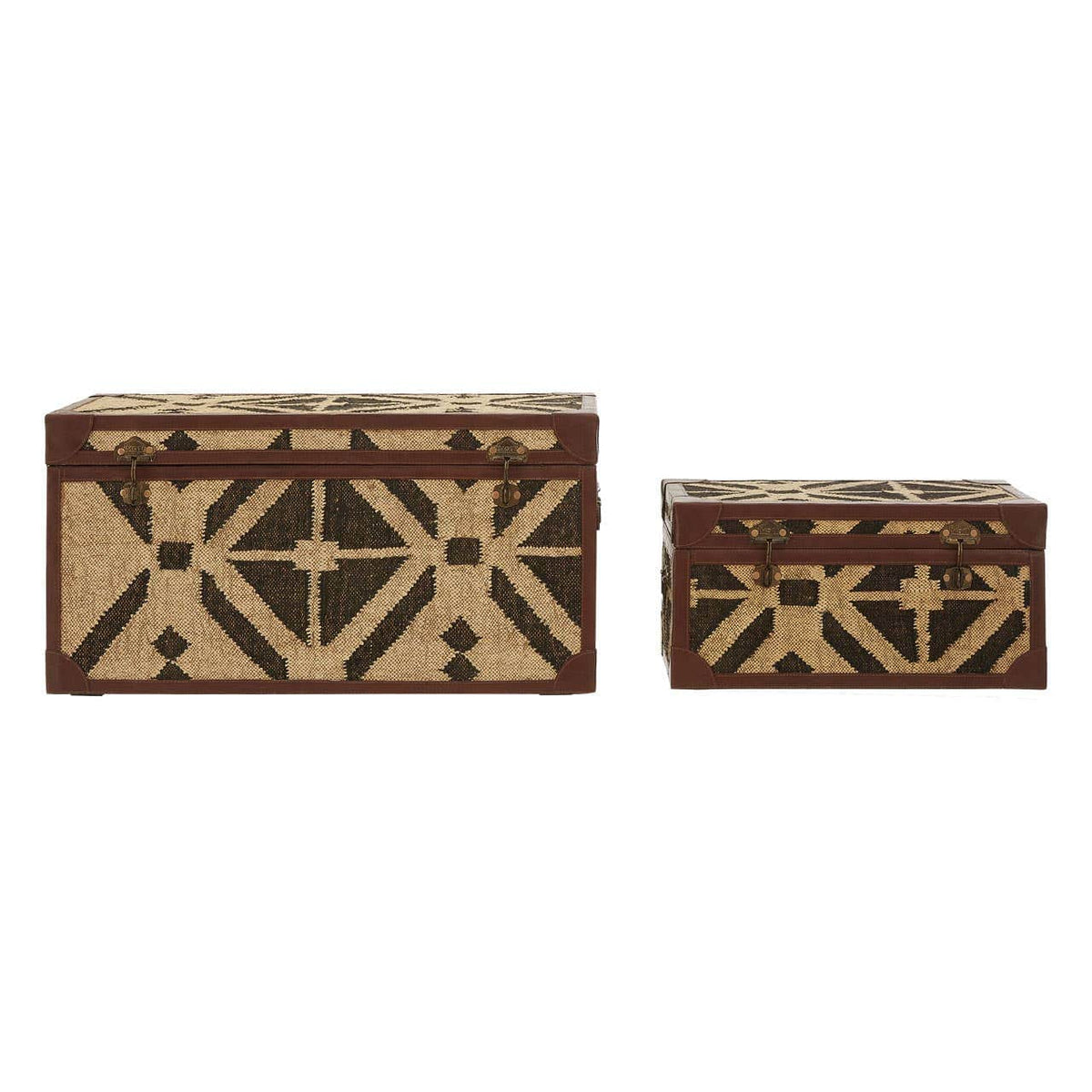 Aztec Storage Trunks - Set Of 2.
