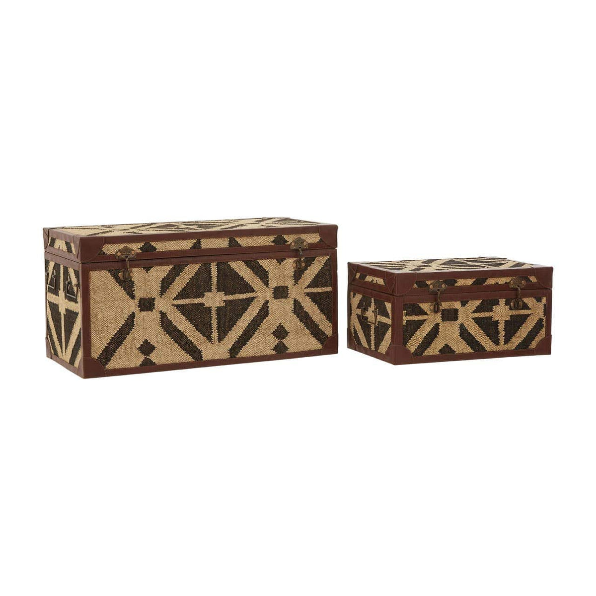 Aztec Storage Trunks - Set Of 2.