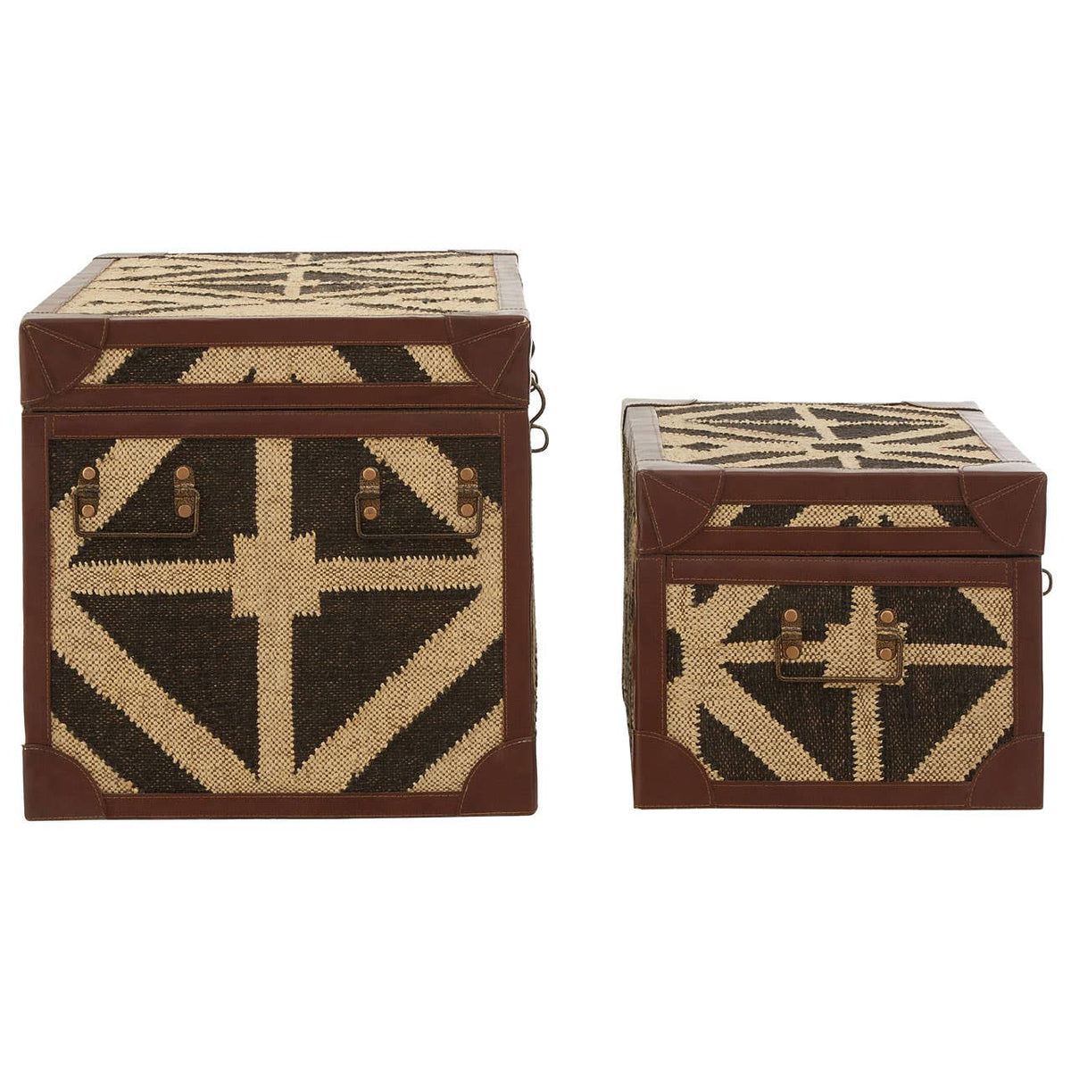 Aztec Storage Trunks - Set Of 2.