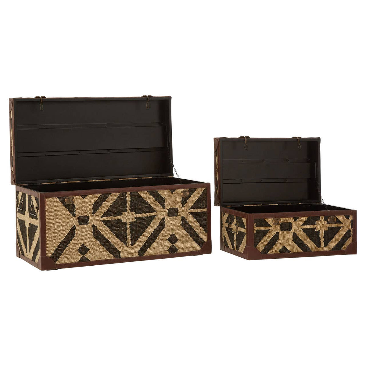 Aztec Storage Trunks - Set Of 2.