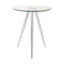 Noosa & Co. Living Barton Round Glass Bar Table with Chrome Legs House of Isabella UK