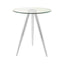 Noosa & Co. Living Barton Round Glass Bar Table with Chrome Legs House of Isabella UK