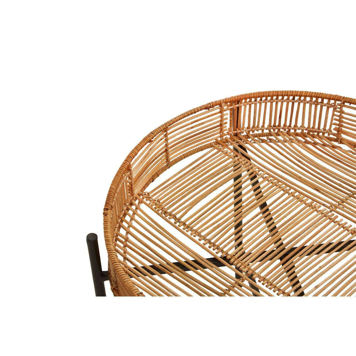 Batu Set Of 2 Natural Rattan Side Tables.