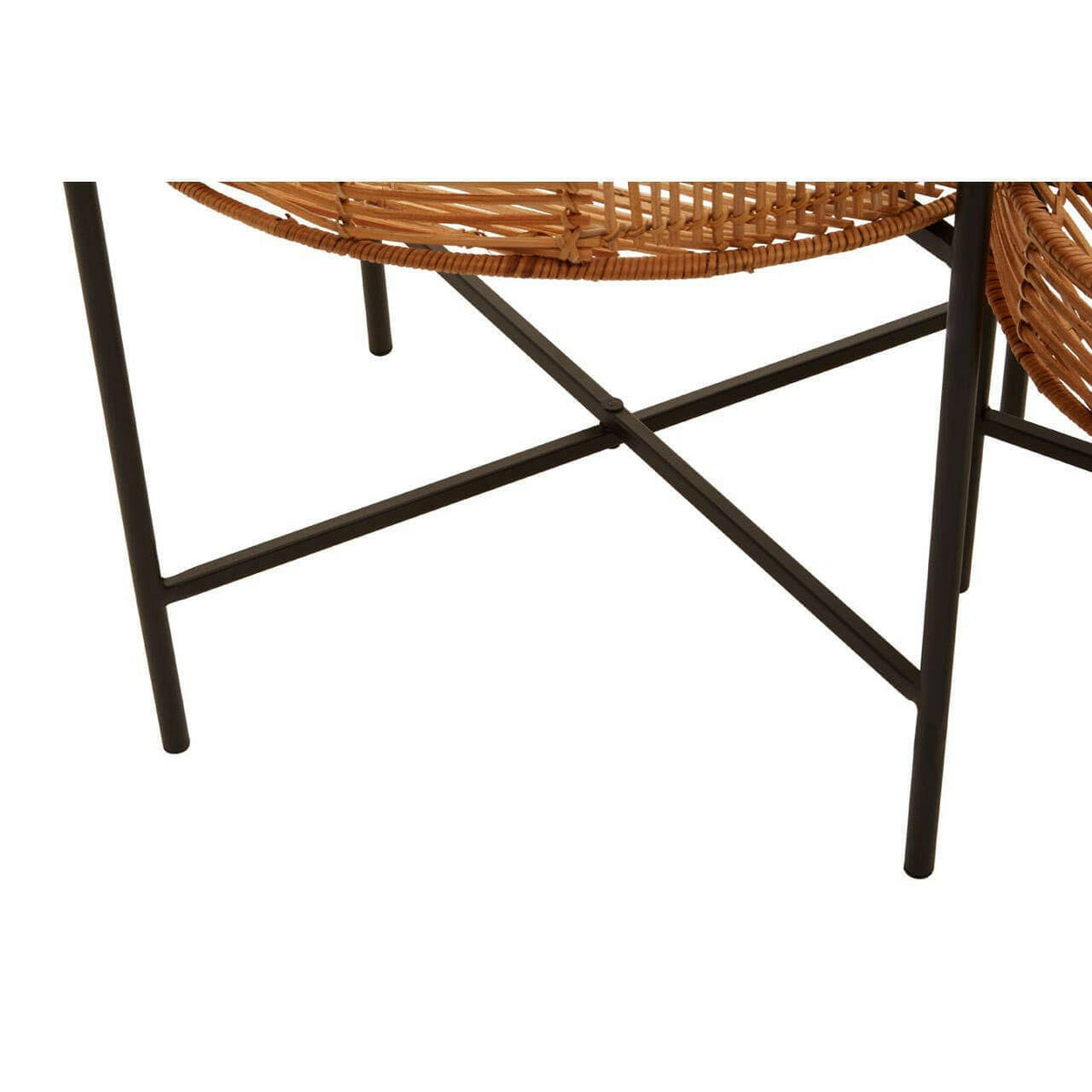 Batu Set Of 2 Natural Rattan Side Tables.
