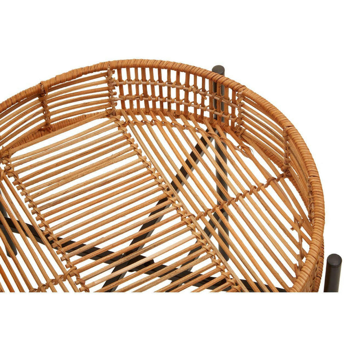 Batu Set Of 2 Natural Rattan Side Tables.