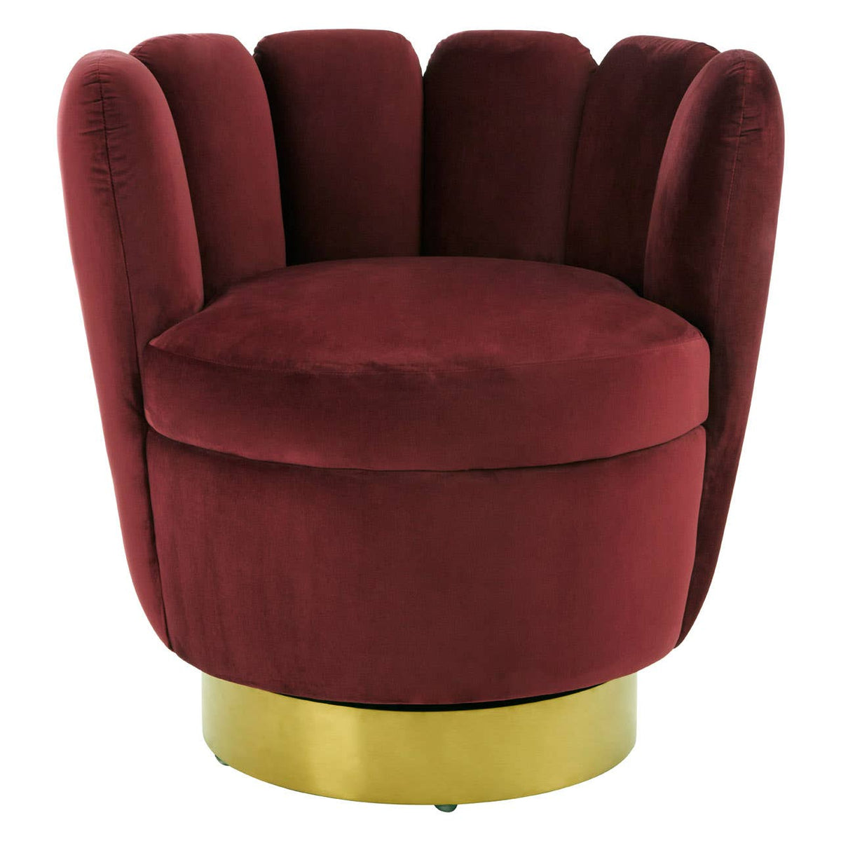 Beauly Wine Velvet Chair.
