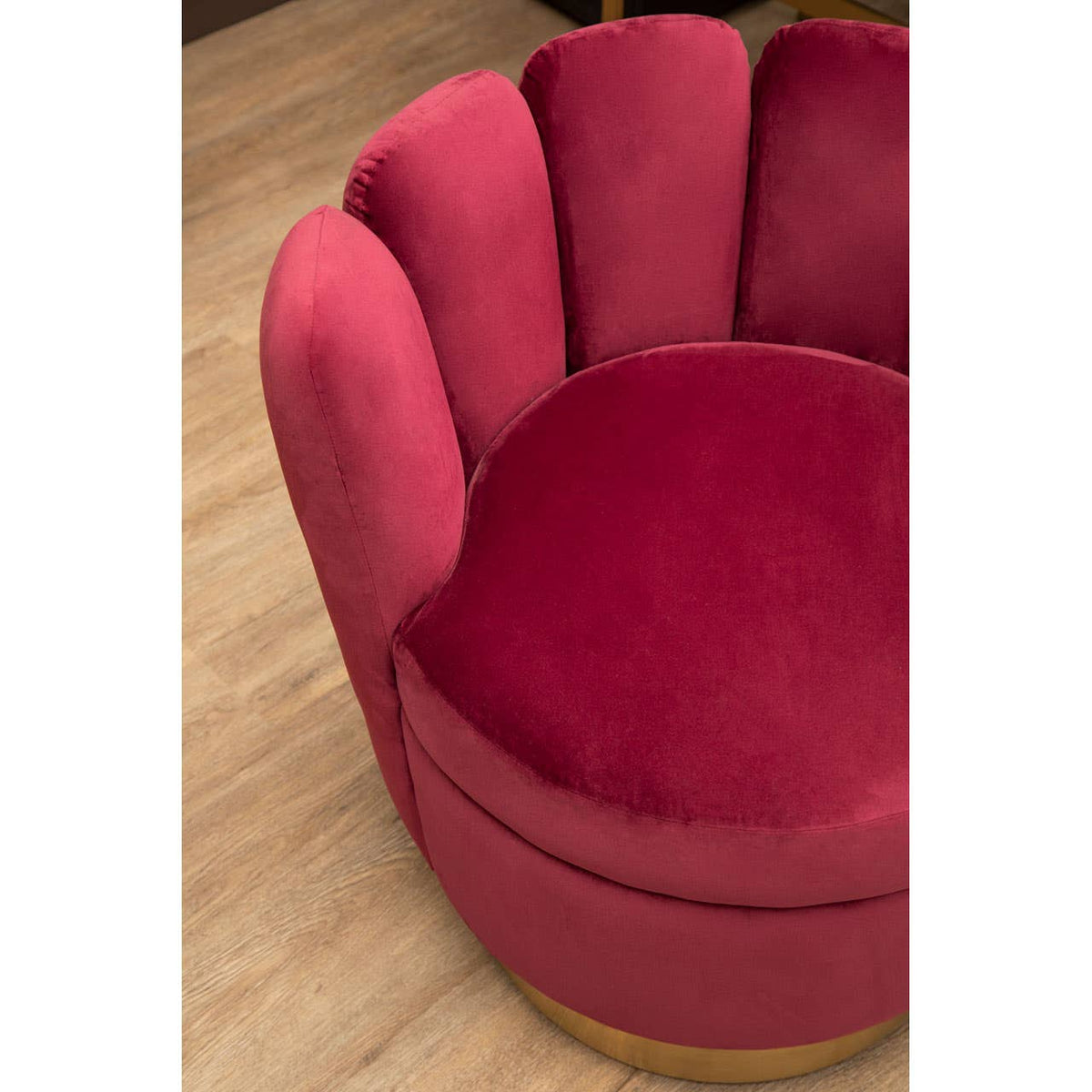 Beauly Wine Velvet Chair.