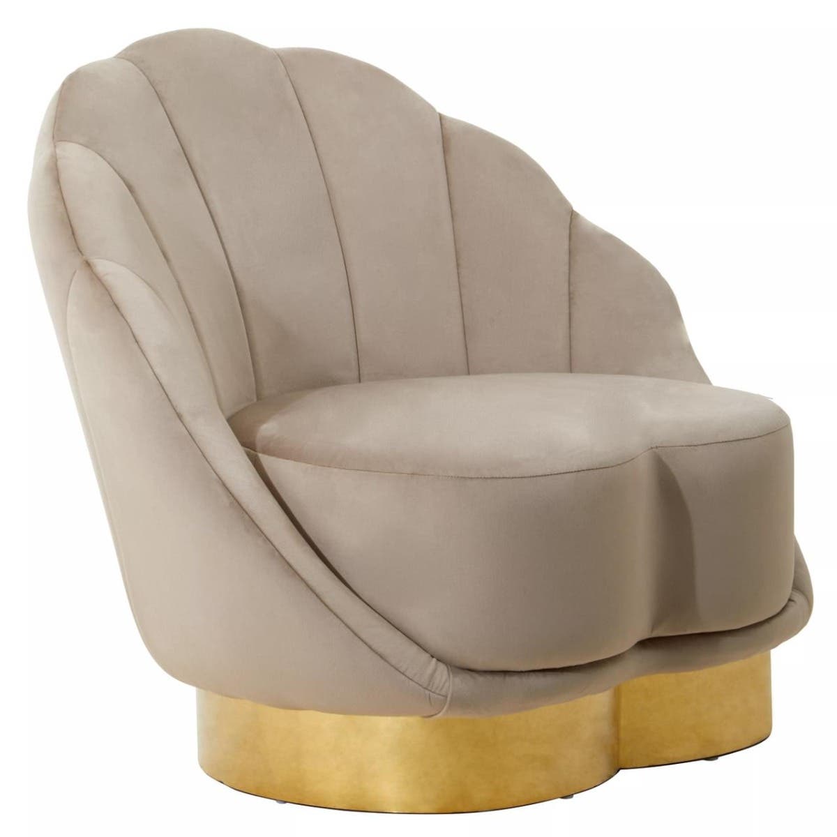 Biarritz Mink Velvet Chair.