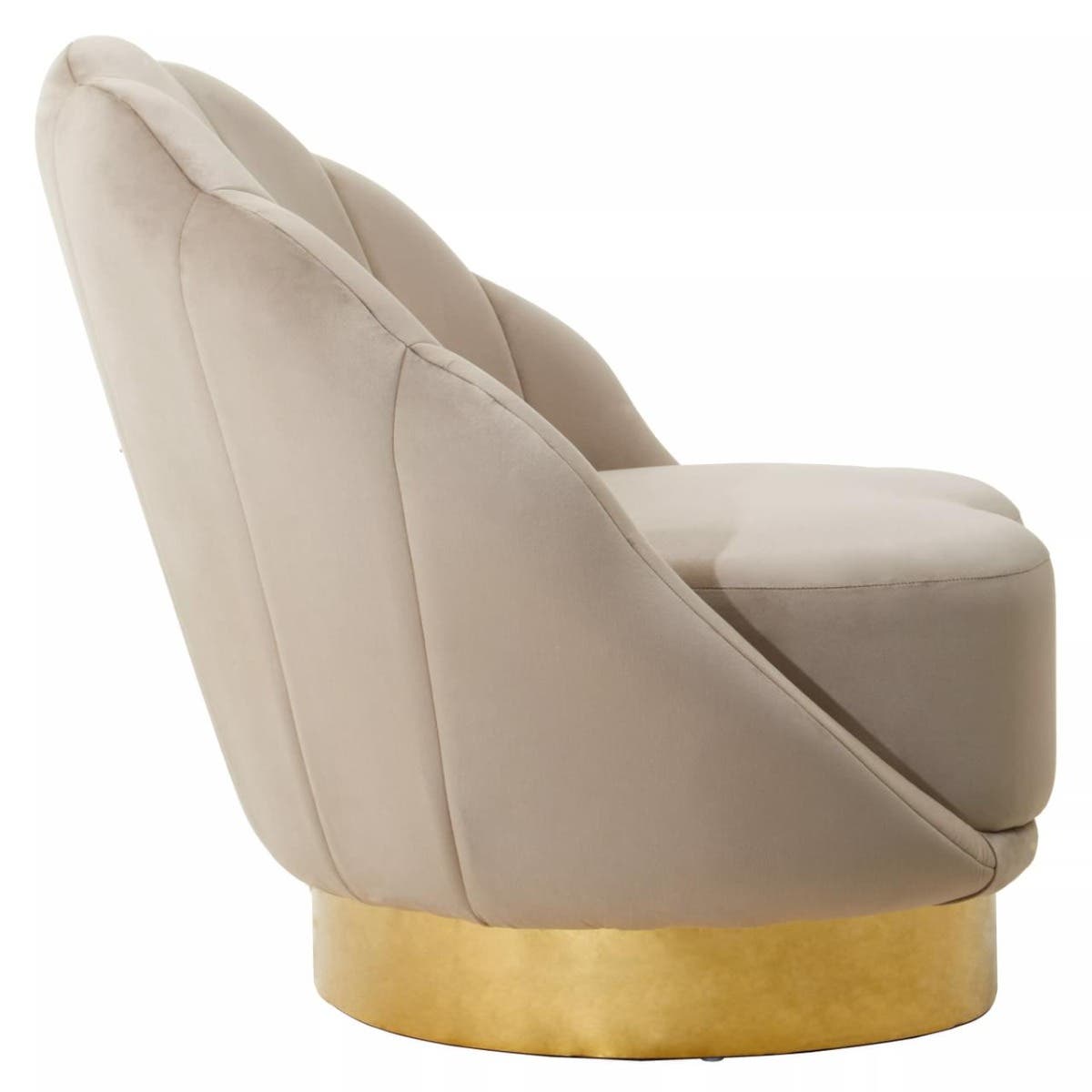 Biarritz Mink Velvet Chair.