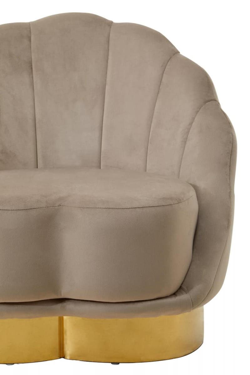 Biarritz Mink Velvet Chair.