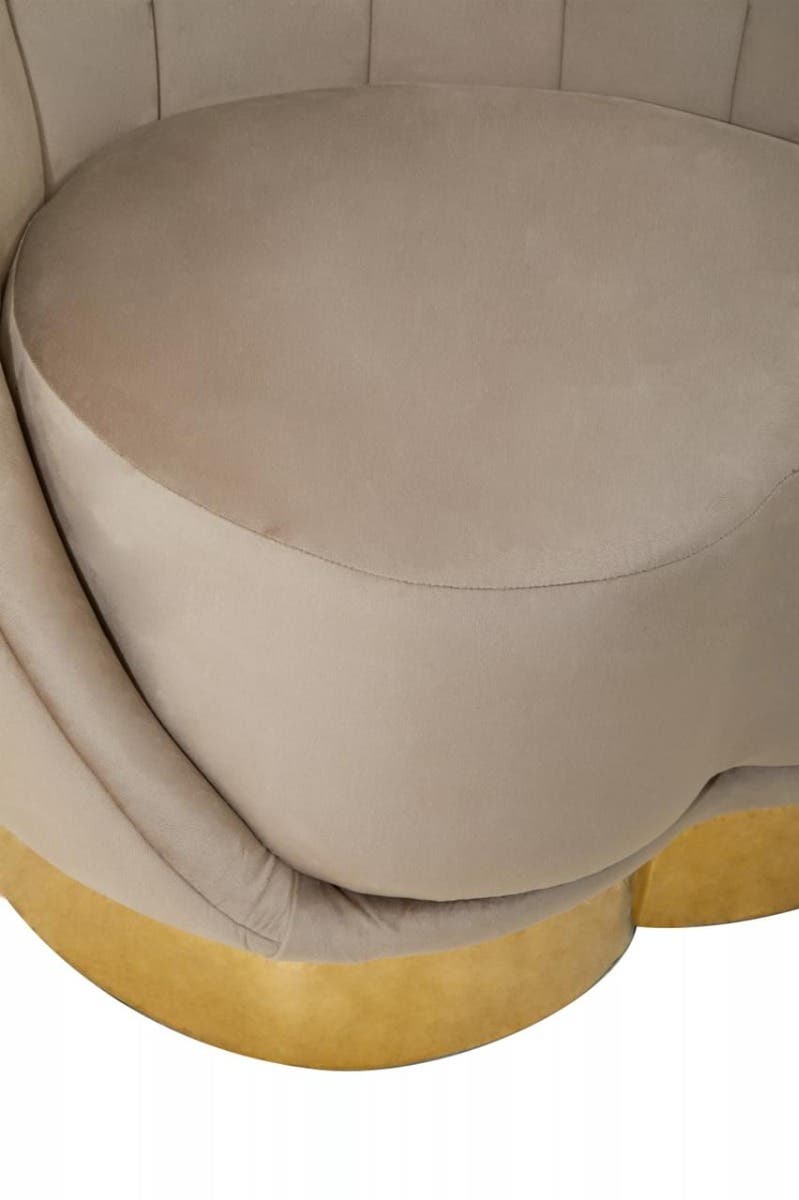 Biarritz Mink Velvet Chair.