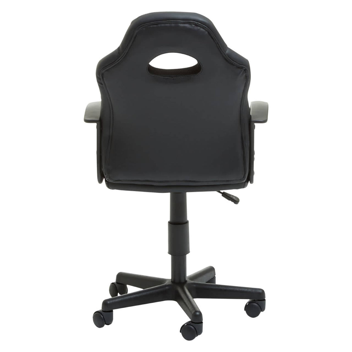 Black And Blue Pu Home Office Chair.