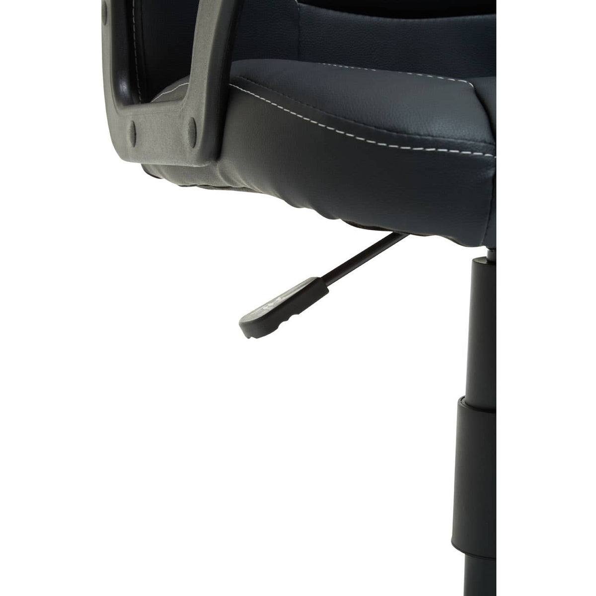 Black And Blue Pu Home Office Chair.