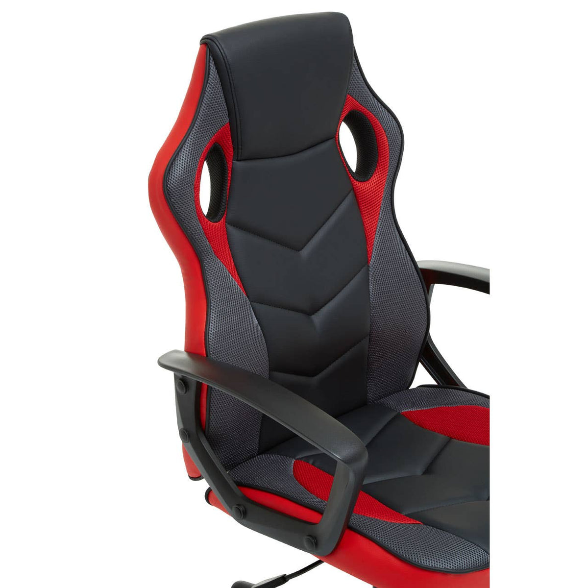 Black And Red Pu Home Office Chair.