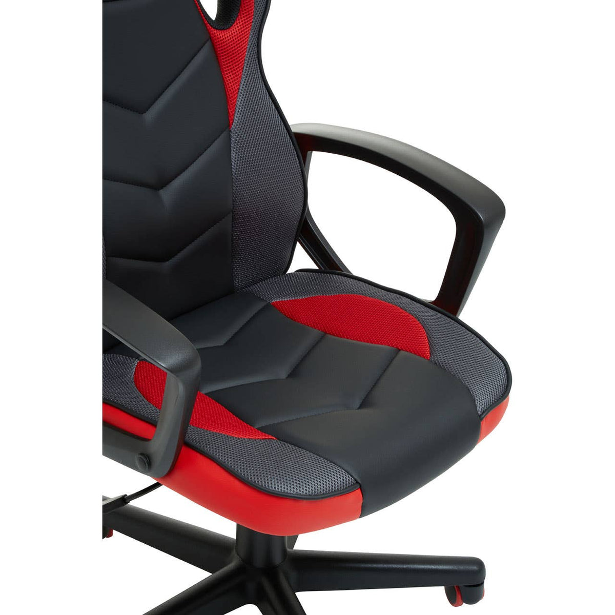 Black And Red Pu Home Office Chair.