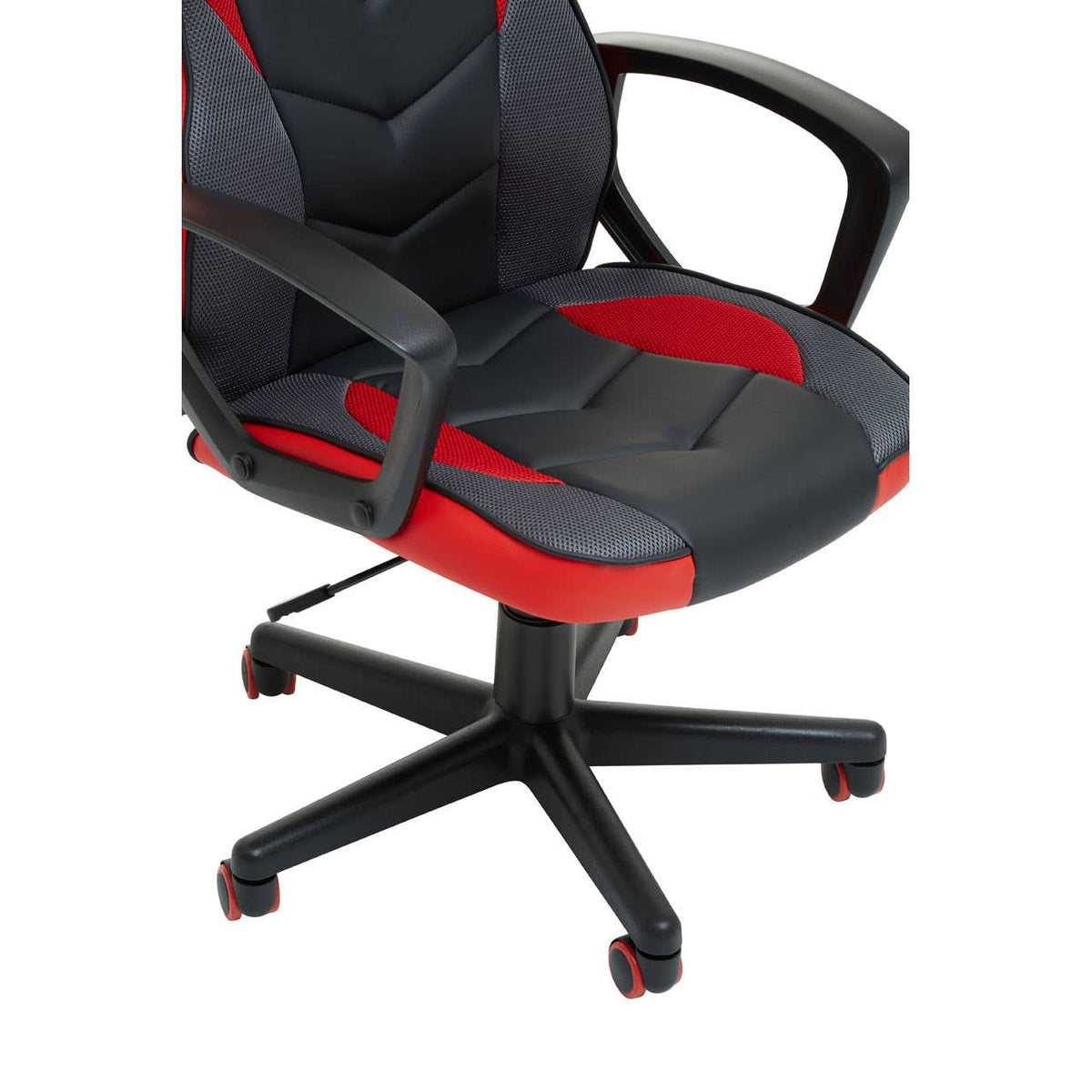 Black And Red Pu Home Office Chair.
