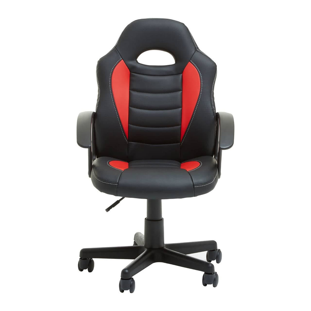Black And Red Pu Home Office Chair.