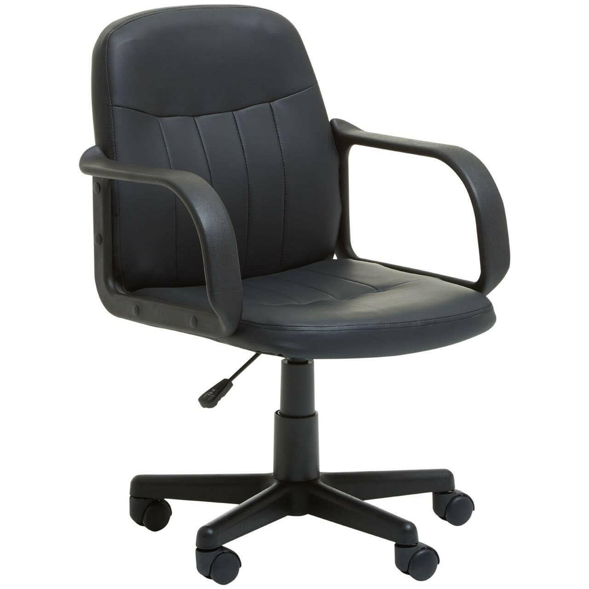 Black Pu Home Office Chair.