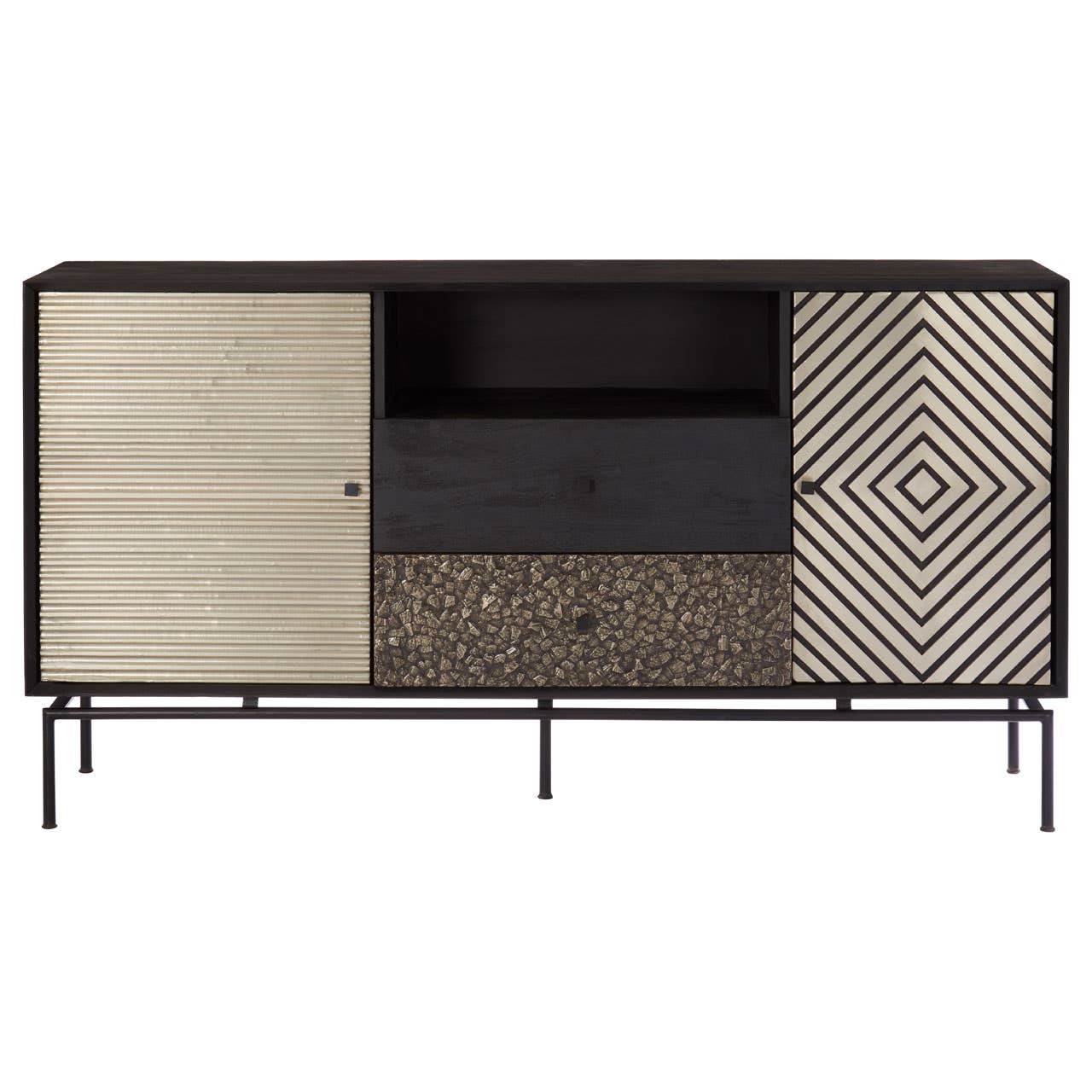 Noosa & Co. Living Boho 2 Door 2 Drawer Sideboard House of Isabella UK