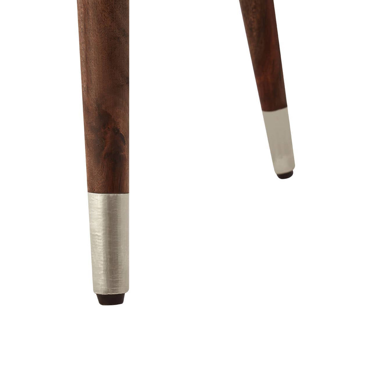 Boho Metal And White Finish Carve Side Table.