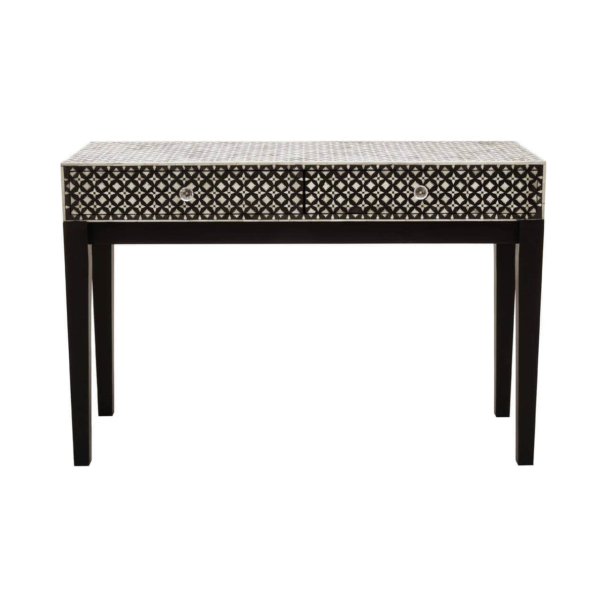 Boho Mother Of Pearl Console Table.
