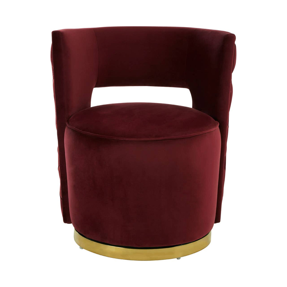Bola Wine Velvet Chair.