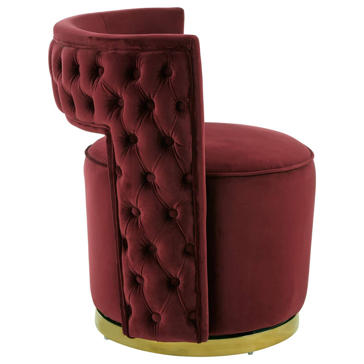 Bola Wine Velvet Chair.