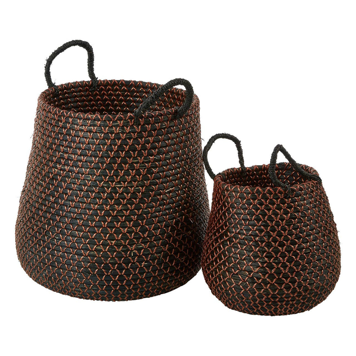 Bora Set Of 2 Round Storage Baskets.