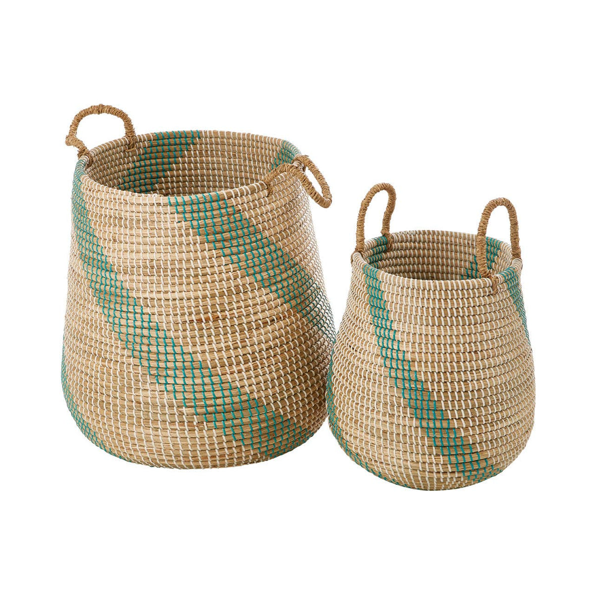 Bora Set Of 2 Seagrass Storage Baskets.