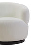 Noosa & Co. Living Bordo Textured Cream Curved Swivel Chair House of Isabella UK