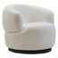 Noosa & Co. Living Bordo Textured Cream Curved Swivel Chair House of Isabella UK