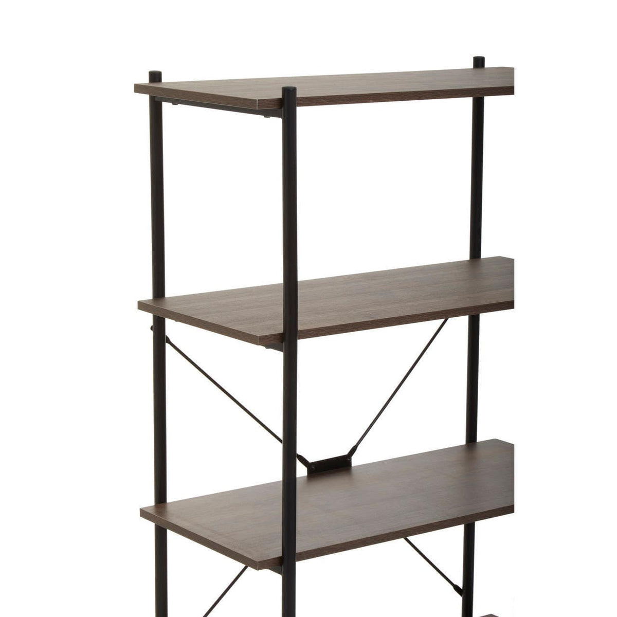 Bradbury Five Tier Dark Oak Shelf Unit.