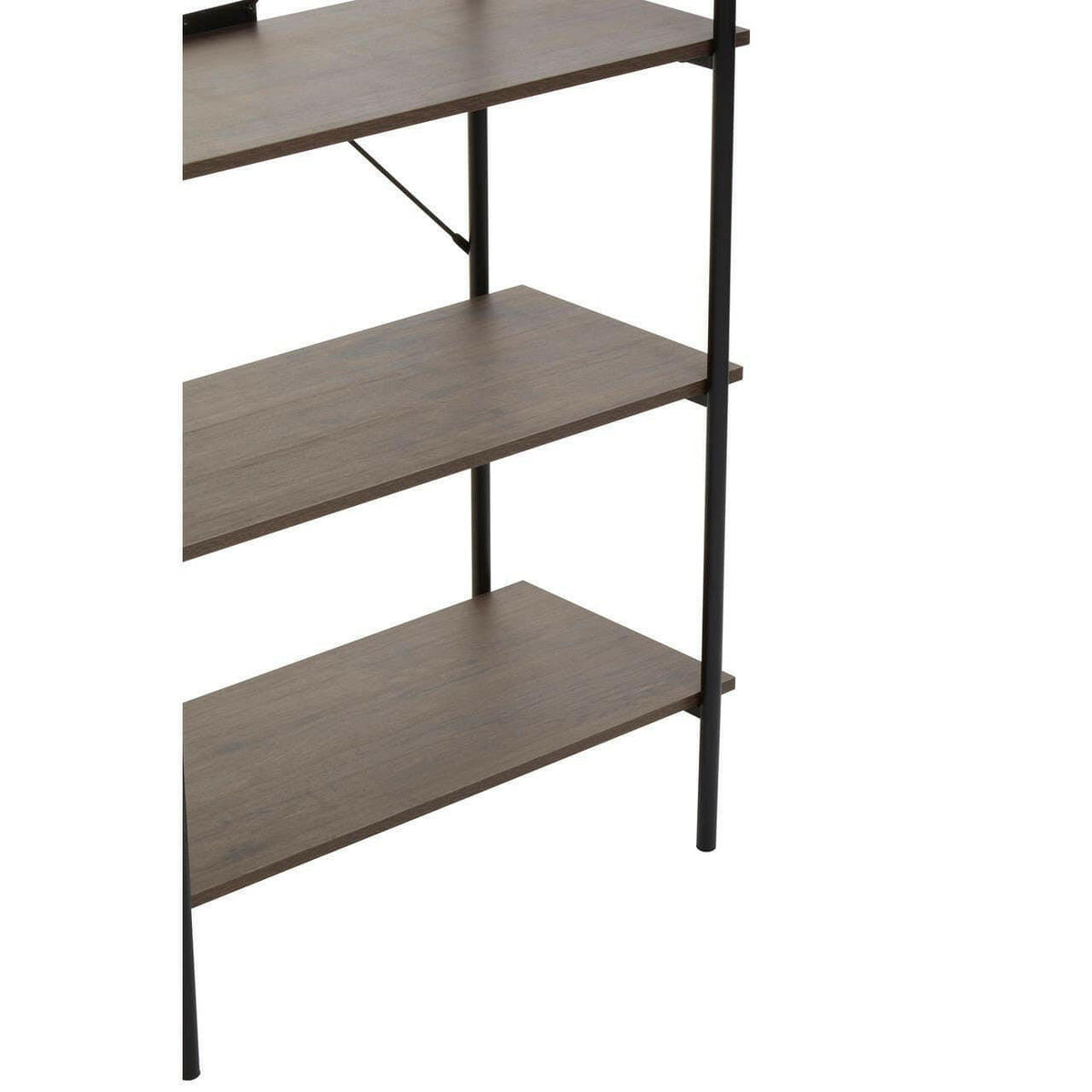 Bradbury Five Tier Dark Oak Shelf Unit.