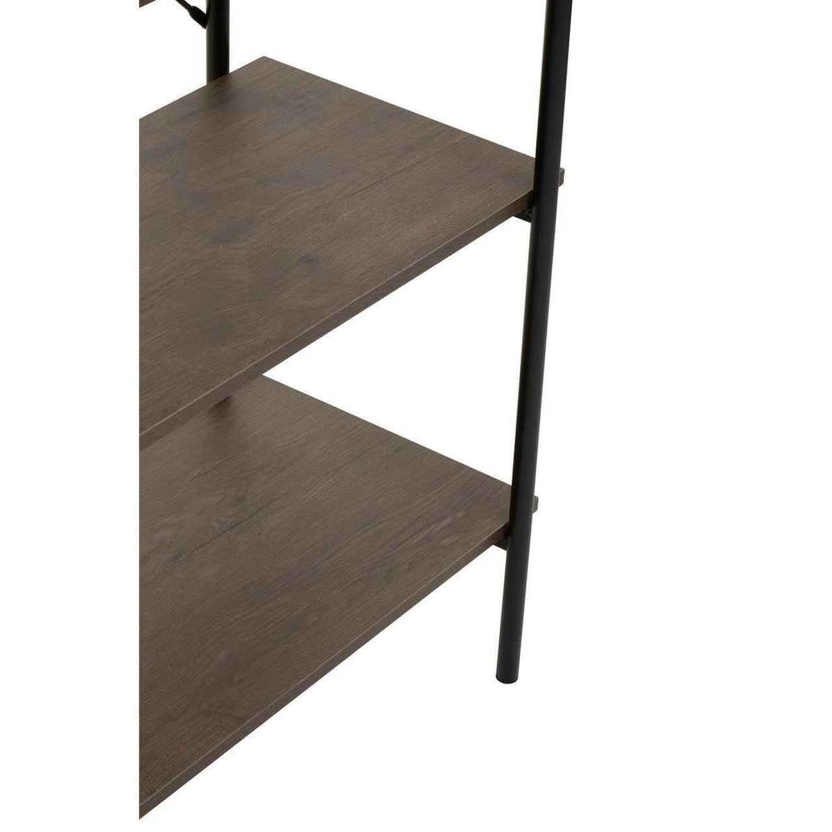 Bradbury Five Tier Dark Oak Shelf Unit.