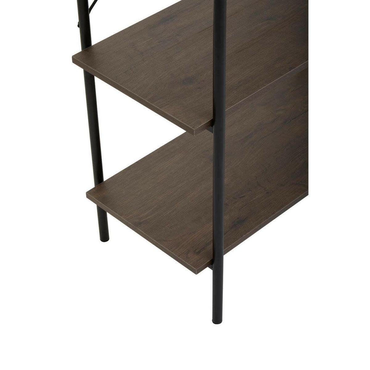 Bradbury Five Tier Dark Oak Shelf Unit.