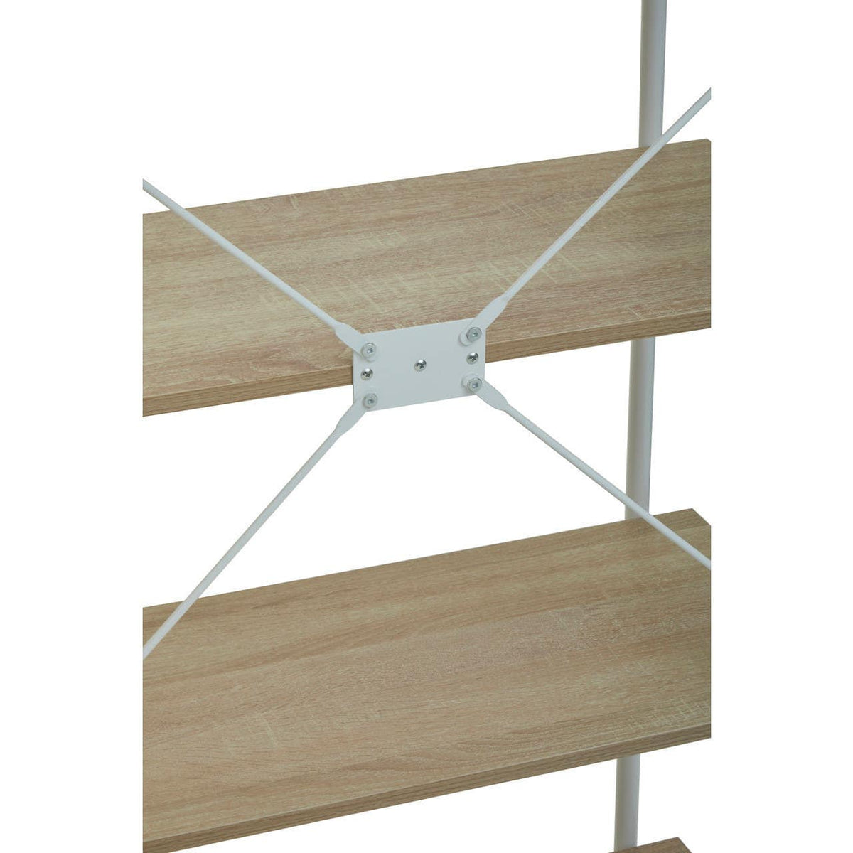 Bradbury Five Tier Natural Oak Shelf Unit.