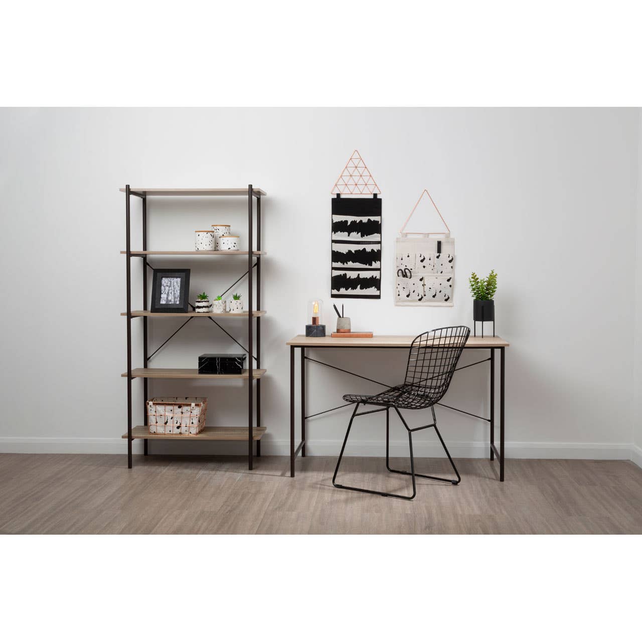 Noosa & Co. Living Bradbury Grey Oak Desk House of Isabella UK