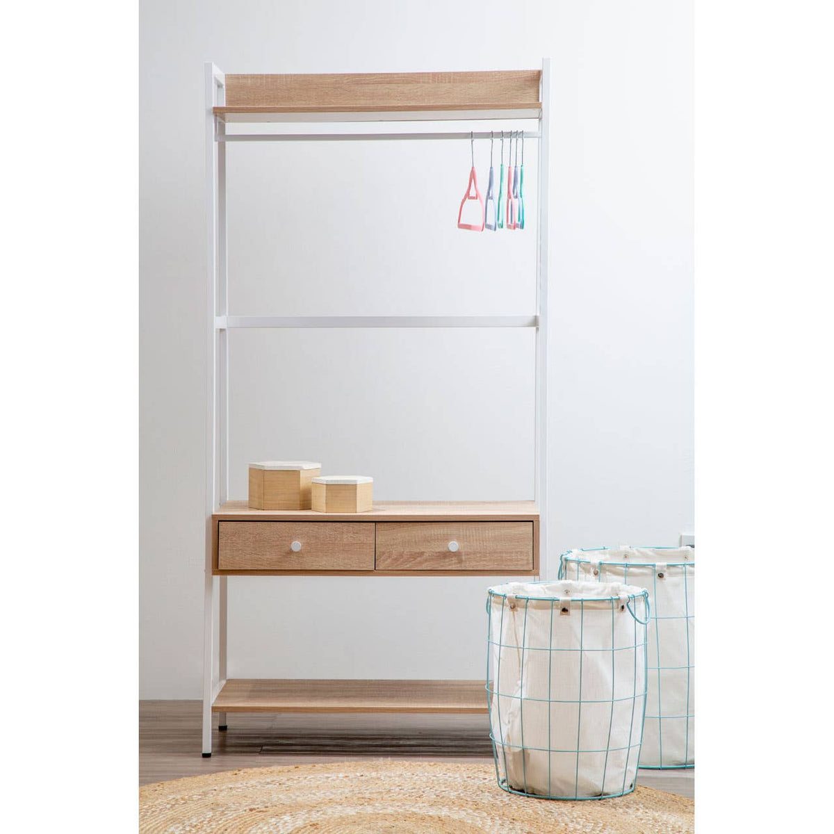 Bradbury Natural Oak Storage Unit.